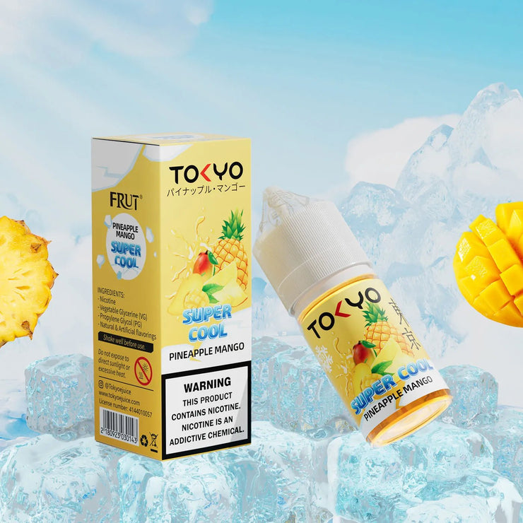 TOKYO SUPER COOL PINEAPPLE MANGO ICE SALTNIC 30ML - E - Liquids - Nova Puff Nova Puff